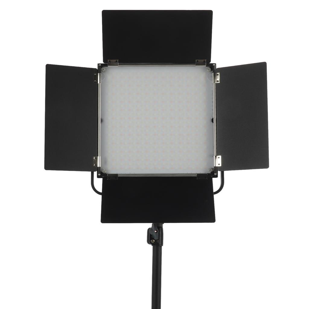 60W LED Video Light Photography Lighting Kit with Barn Door Full Color RGB Panel Light for Studio