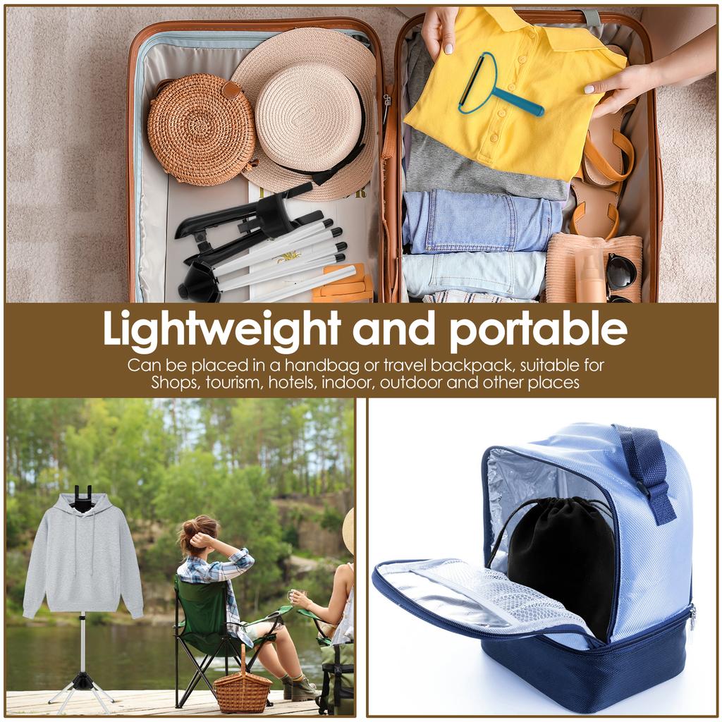 Steamer Stand Adjustable Clothes Steamer Rack Telescopic Foldable Standing Garment Hanger Easy to Install for Steaming Clothes