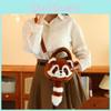Animal Plush Raccoon Backpack Lightweight Single Shoulder Crossbody Bag Gift