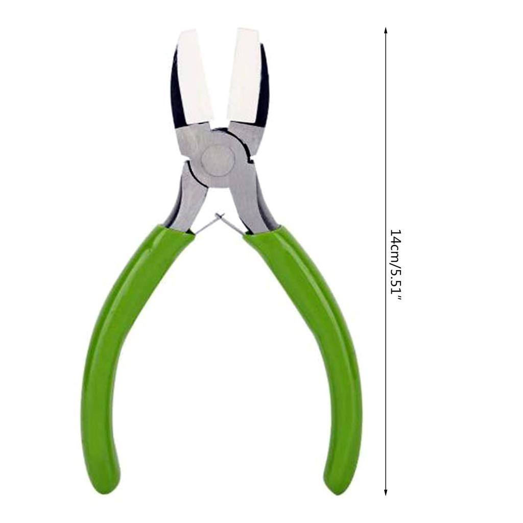 5.5'' Klenotnické kleště Praktické kleště z vysoce uhlíkové oceli s krytem Nylonové kleště pro rovnání drátu DIY Výroba šperků
