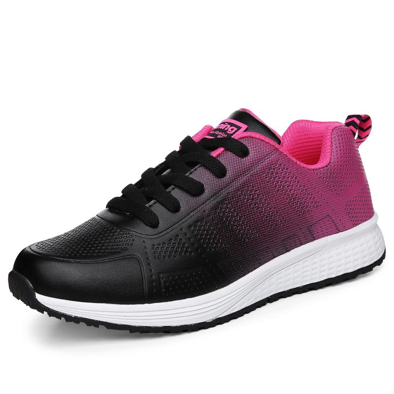 Fashion Fashion Women Sneakers Soft Vulcanize Shoes Leather Tenis Feminino Comfortable Sneakers for Moms Sports Trends Casual Female