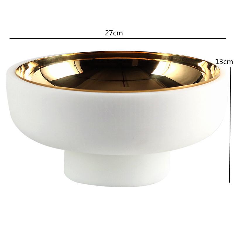 Modern Art Gold Bead Double-layer Metal Tray, Circular Fruit Tray, Living Room Dining Table Storage Container, Home Decoration