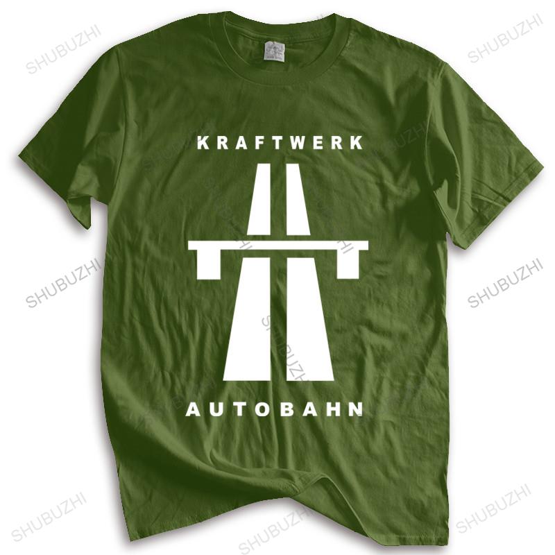 Men Brand T Shirt Summer 100% Cotton Tshirt Autobahn - Kraftwerk Mens Music T-Shirt Autobarn Drop Shipping