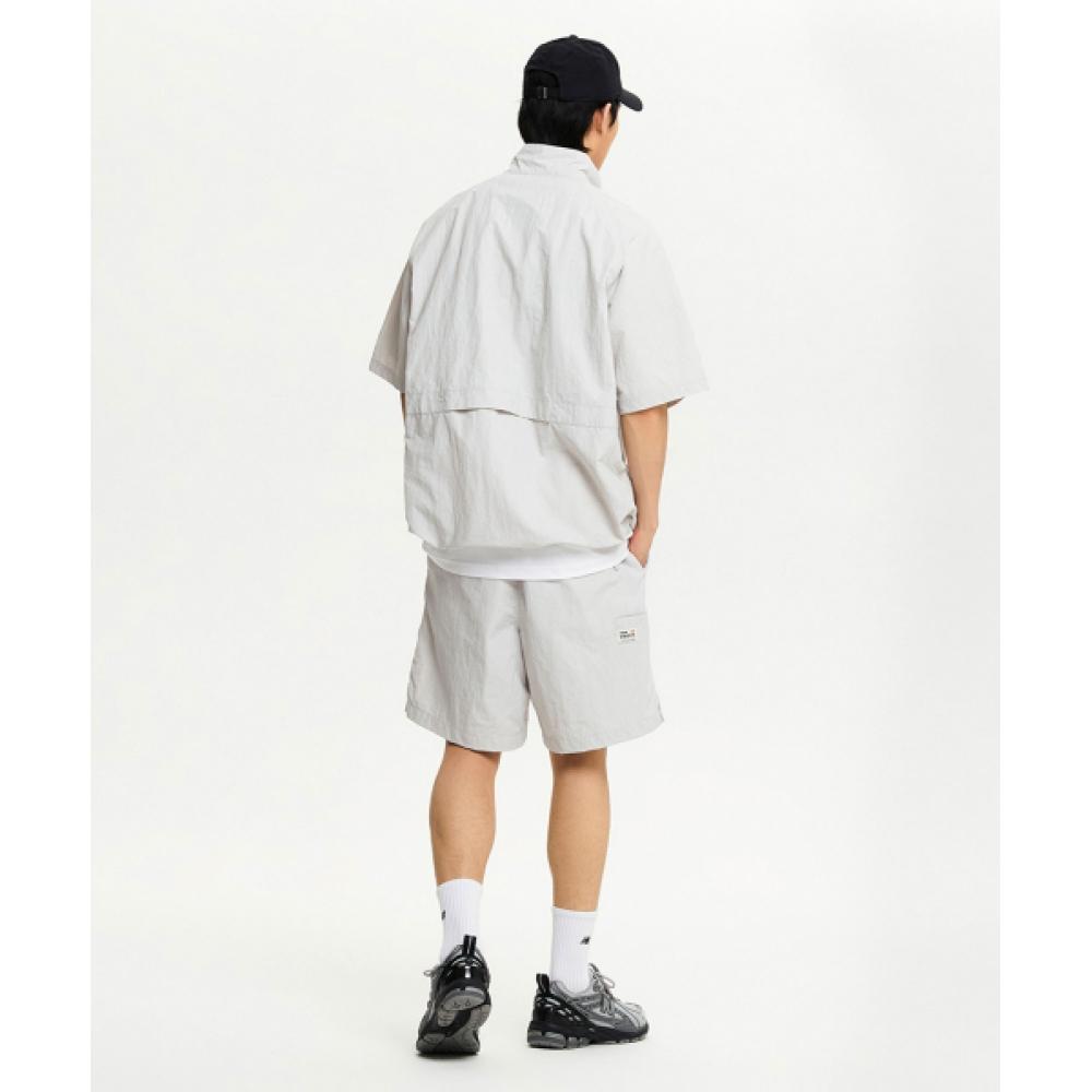 New Balance NBNAE21023 UNI ESS Heritage Short Sleeve Anorak L GRAY