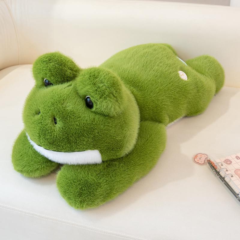 30/45/65cm Kawaii High Quality Forest Animal Plush Pillow Soft Long Arms Cute Green Frog Plush Toy Home Decor Cushion