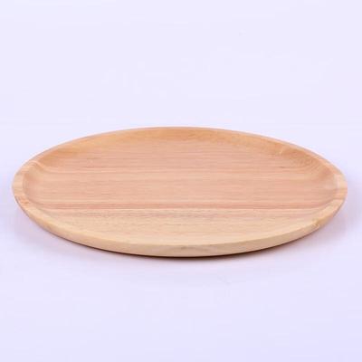ZISIZ Japanese Rubberwood Round Serving Tray