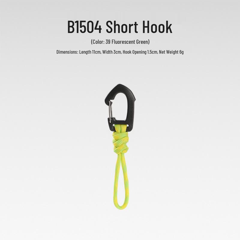 Sju-strängad Paracord Nyckelring Lanyard: Anti-förlust, Utomhuscamping, Multifunktionell med Karbinhake & Snabbspänne.