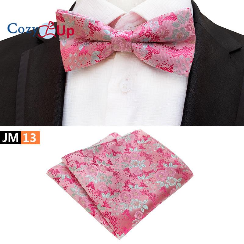 İki Parça Takım Paisley Papyon ve Cep Mendilleri