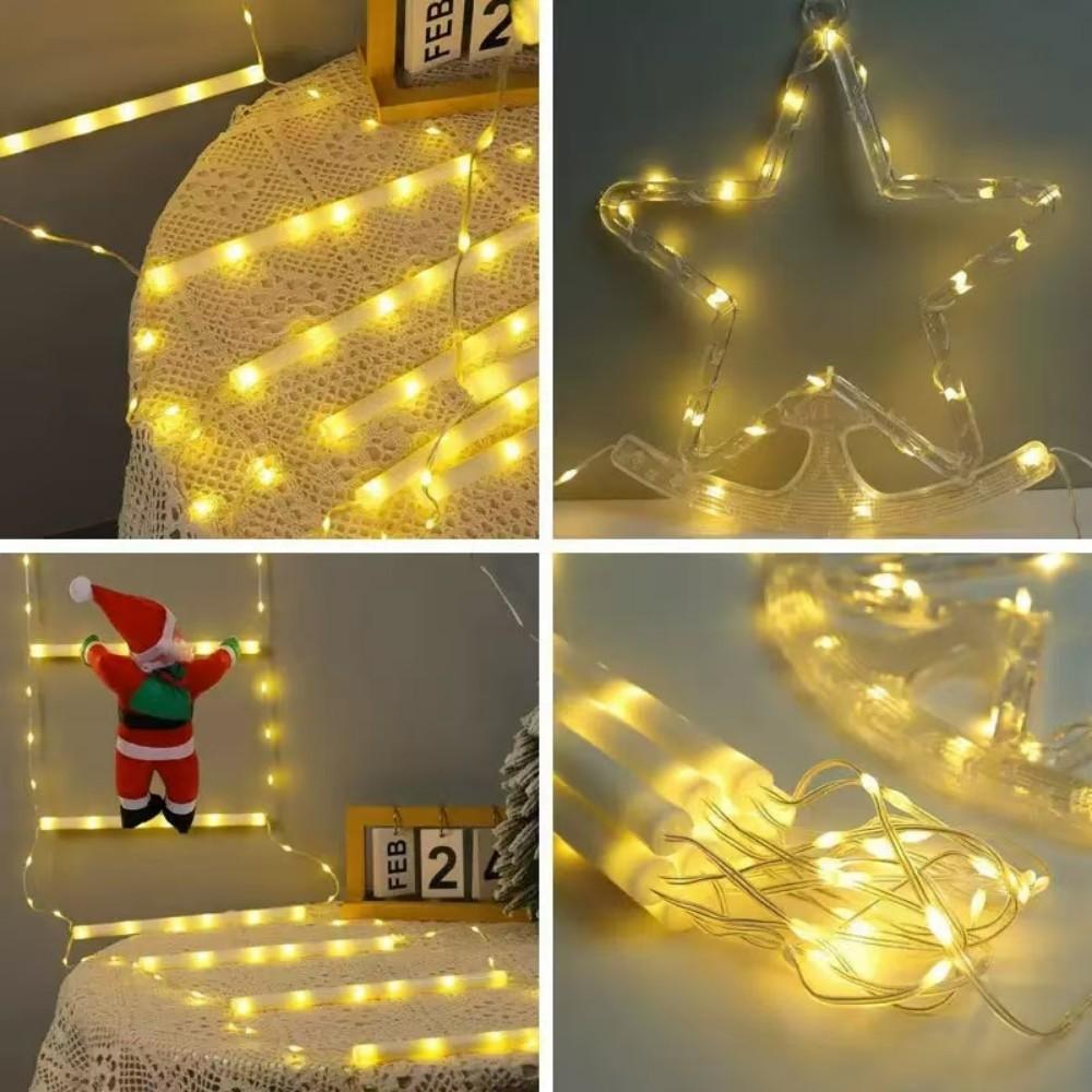 Santa Claus Ladder Light 2m Long Holiday Outdoor Decoration LED String Lights Mall Outdoor Decoration Ladder Light