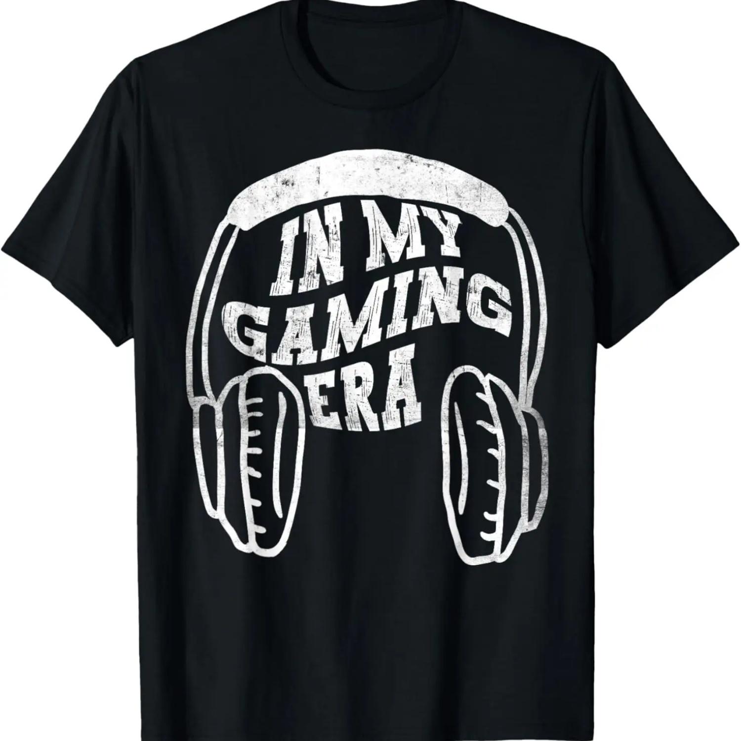 In My Gaming Era Boys Teens Men Video Gaming Graphic T-Shirt,100% cotton S