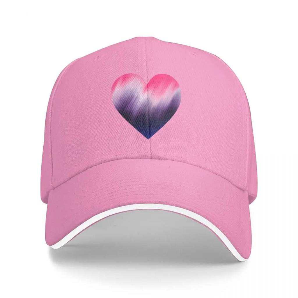 Genderfluid Smeared Design Baseball Cap Icon Military Cap Unisex foam party Hat dad hat Luxury Women Unisexs