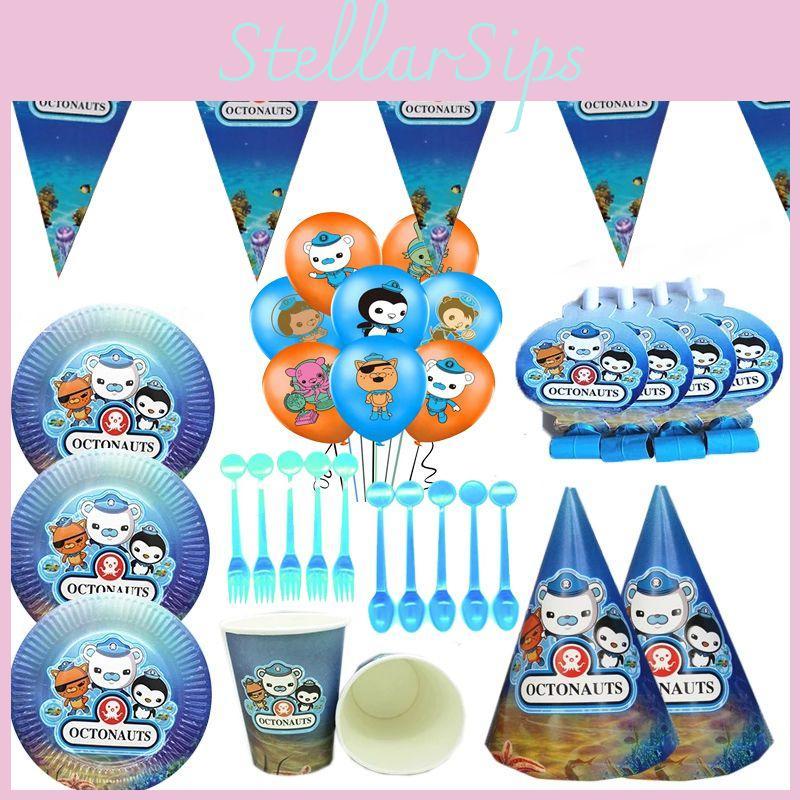 Colorful Octonauts Kids Birthday Party Supplies Set For A Joyful Celebration