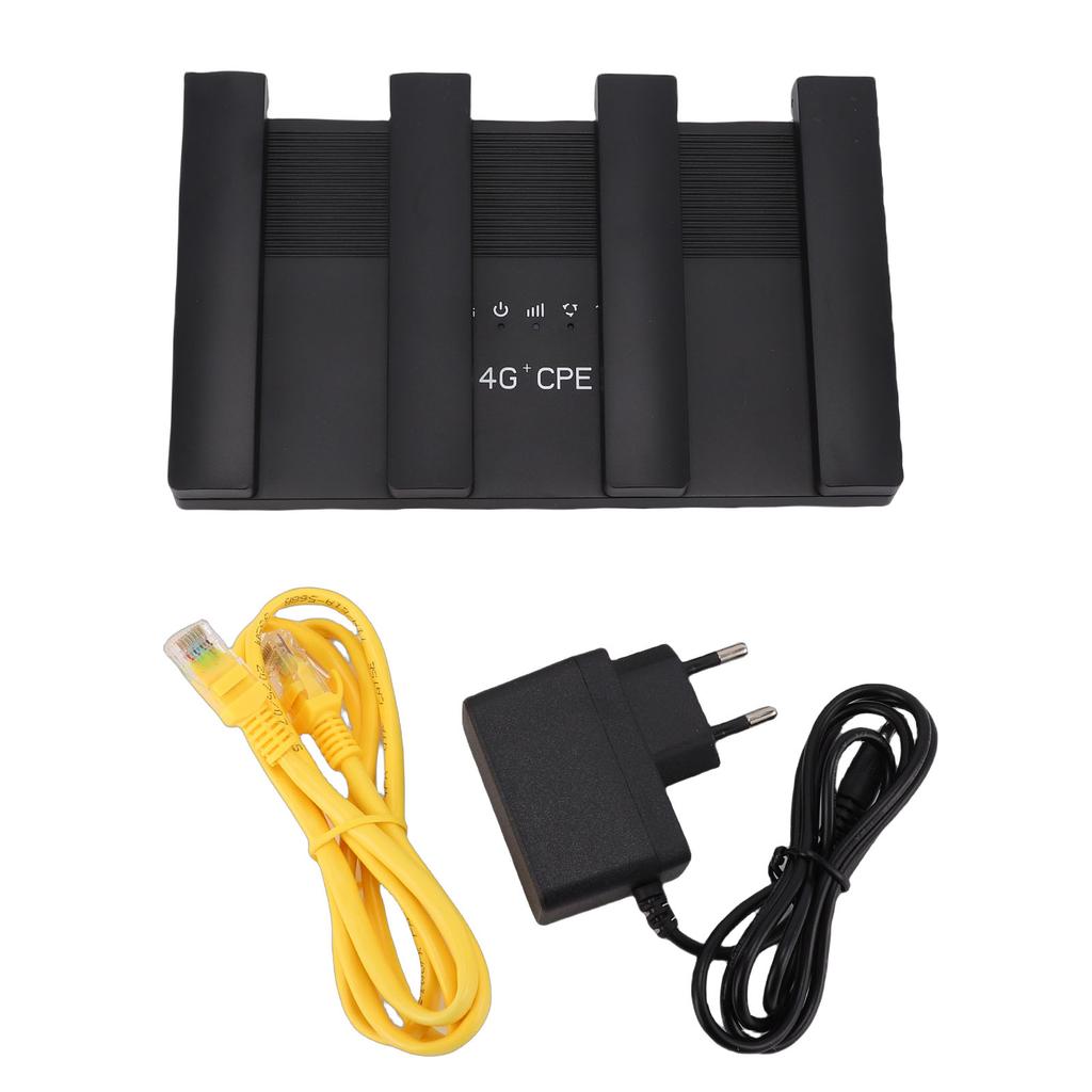 4G LTE WiFi 6 Router 300Mbps Type C CPE Wireless Router Mobile Hotspot with 4 Antenna SIM Card Slot for Europe Asia