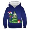 Kawaii Hoodies Christmas 3D Print Santa Snowmen Sweatshirts Boys Girls Hooded Pullovers Kids Fashion Oversized Hoodie Tracksuits