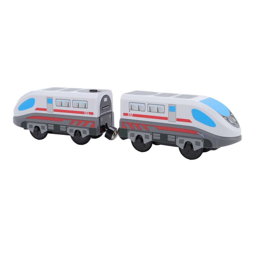 2pcs High Speed Locomotive Toys Battery Operated Automatic Train Toy Set for Boys Girls