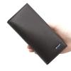 Solid Color PU Men's Long Wallet Zipper Large Capacity Male Leather Purse Handbag Multi-position Card Wallet