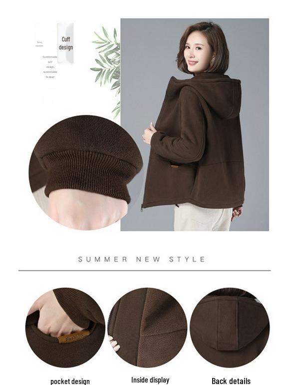 Women's Winter Fleece-Lined Cotton Coat – Mother's Style, Thickened Outerwear for Middle-Aged and Elderly, New Autumn/Winter Down Cotton Jacket
