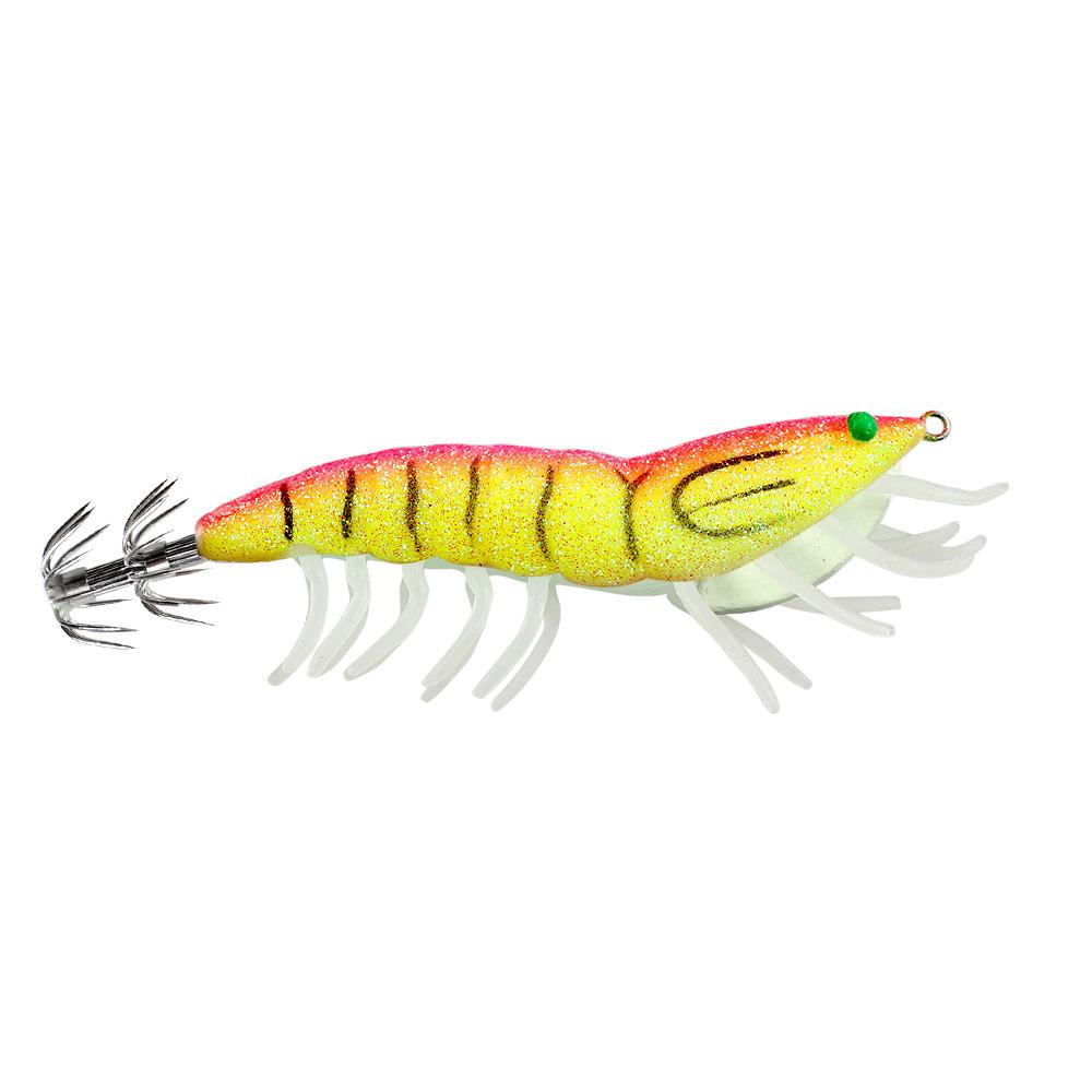 Umbrella-shaped Hook Luminous Fake Shrimp Bait12cm22gSea Fishing Lure Night Fishing Squid Special Bait