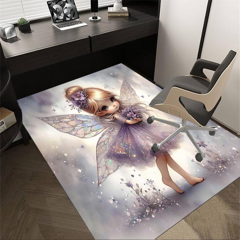 

1PC fairy flowers Extra Large Non-Slip Floor carpet, Office, family, bedroom, Studio - Large Area Rug Indoor Rugs, Vibrant Colors-A299 60cm by 90cm