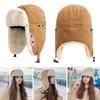 Plush Bomber Hat Warm Ski Russian Cap Outdoors Ushanka Fur Hat  for Men Women