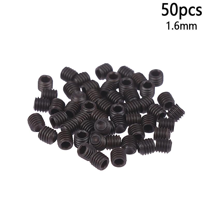 50Pcs Hexagon Socket Head Cap Screw 1.5Mm 1.6Mm Needle Screws Three Threads Overlock Sewing Machine