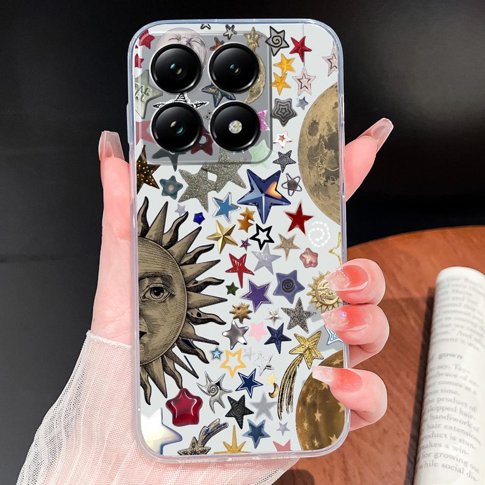 For Xiaomi 15T 14T Pro Phone Case Lovely Fish Patterns Soft TPU Clear Silicone Bumper For Xiaomi 15TPro 14 T Lightweight Funda
