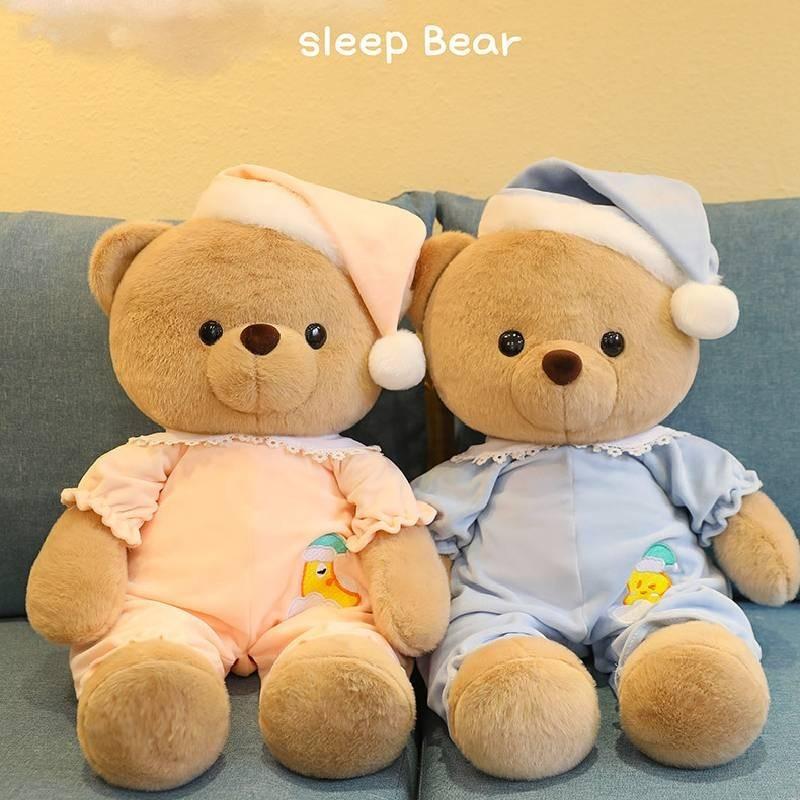 Adorable Plush Teddy Bear Doll Soft And Cozy Sleepwear Stuffed Animal For Kids