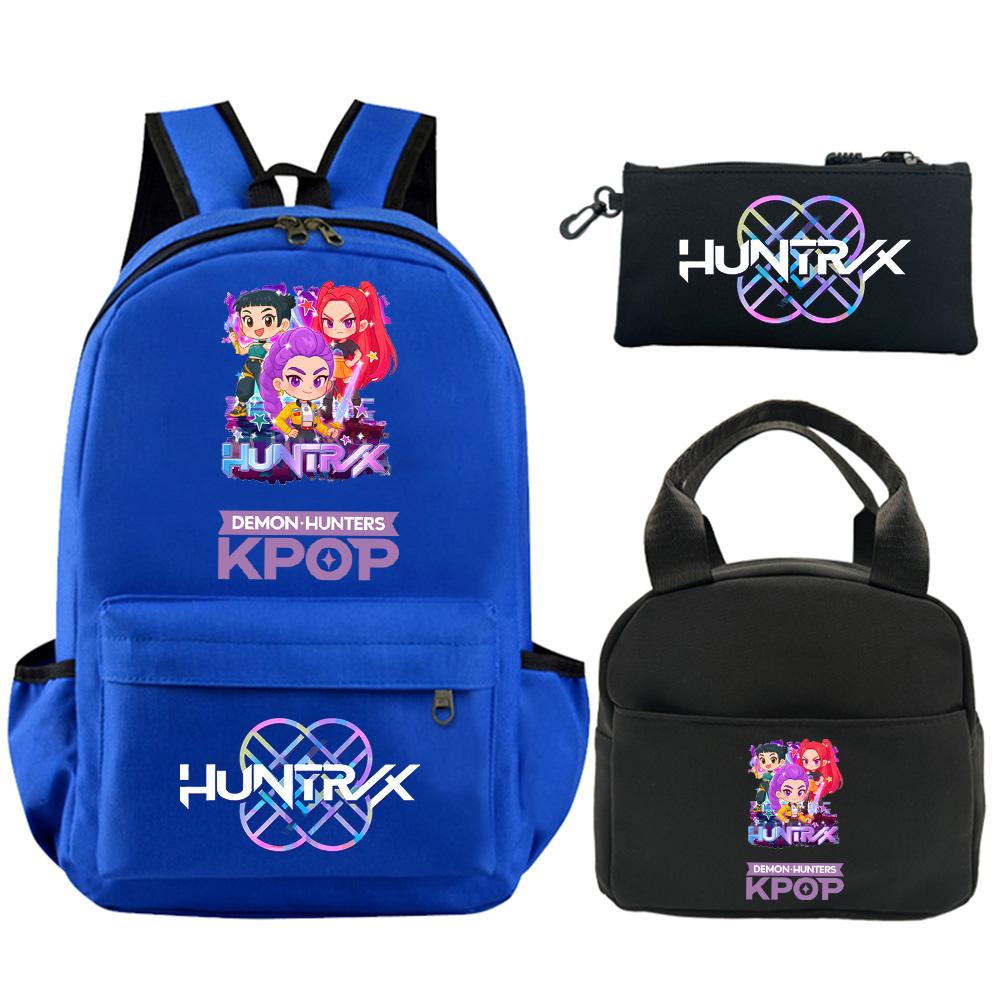 3-teiliges/Set Rucksack mit Cartoon-Print, mit Umhängetasche und Federmäppchen für Teenager, Schüler, Jungen, Mädchen, Schultasche, große Kapazität, wasserdicht, Buchrucksack, Kindergeschenk