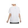 Nike SS23 Basketball Series CHBL Letter Logo Casual Crew Neck Pullover Short Sleeve T-Shirt With Drop Shoulder Women Tops White HF6161-100