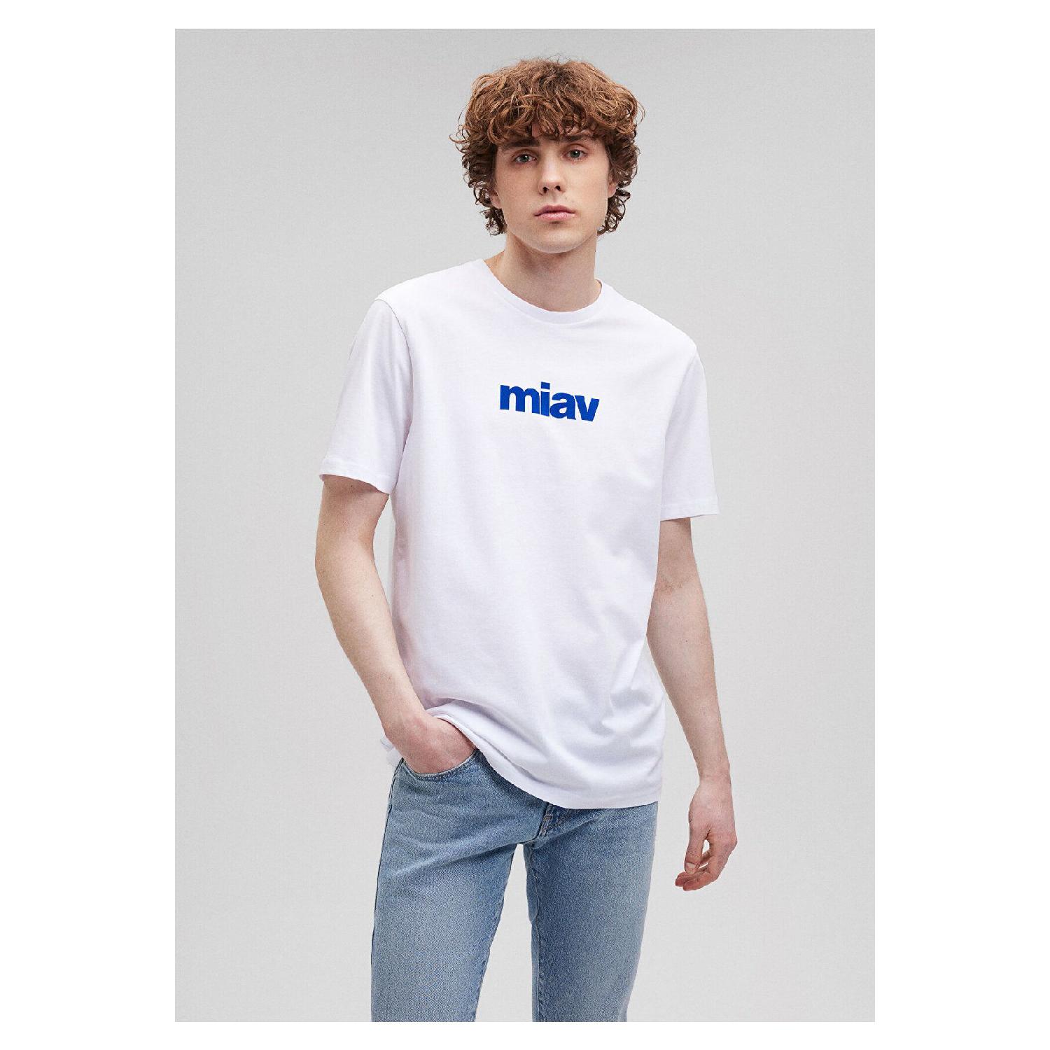 

Белая футболка с принтом Miav Regular Fit / Normal Cut 067153-620