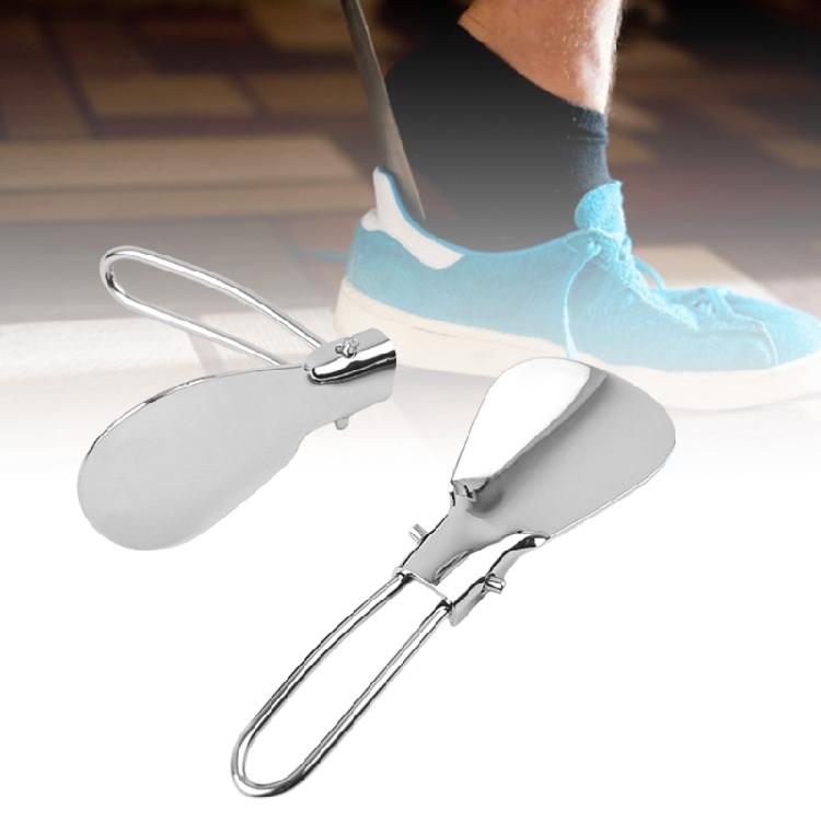 Foldable Shoehorn Stainless Steel Shoehorn Light Weight Portable Shoehorn Shoe Horn for Easy Boots and Shoes Wearing
