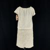 New with Tag Haupia Short Sleeve Knee-Length Dress/Women’s Size M/38/Off-White/Made In Japan(USED)