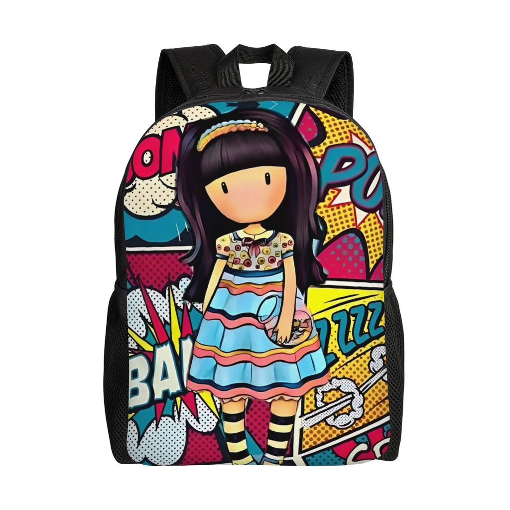 S-Santoro G-Gorjuss Rucksack für Männer Frauen Cooler Studenten Business Tagesrucksack Niedliche Puppen Spielzeug Laptop Computer Umhängetasche Geschenk