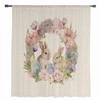 Easter Bunny Eggs Watercolor Flowers Sheer Curtains For Living Room Kitchen Window Curtains Bedroom Tulle Voile Curtains