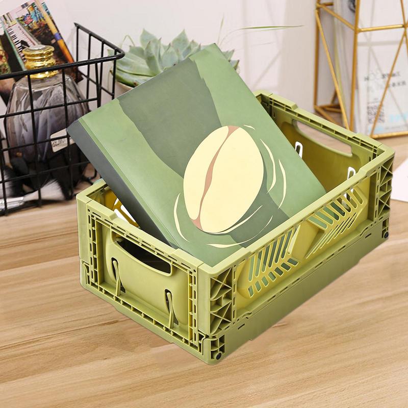 Storage Crates For Organizing 5L Folding Storage Bins Container Basket Desk Organization Cabinet Corner Sundry Organizer With