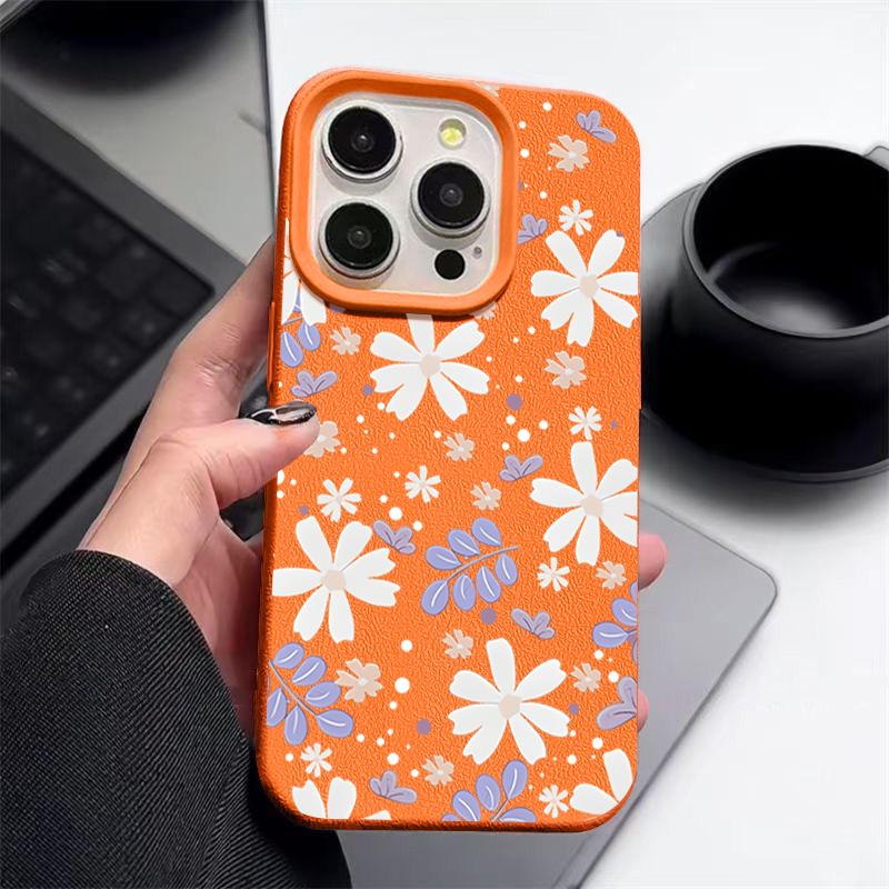 Etui ze wzorem kwiatów na iPhone 16 Pro Max 15 14 13 12 11 Wstrząsoodporne Smukłe Miękkie Silikonowe Etui Cover