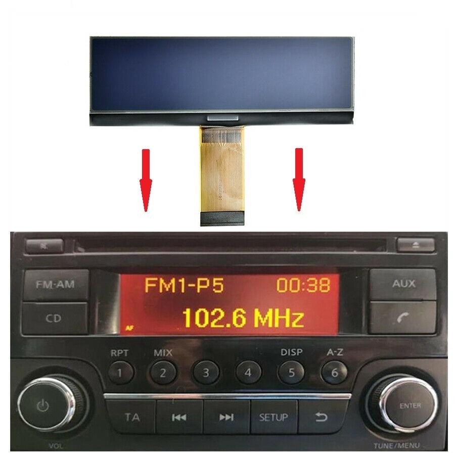 1PCS Car Radio Lcd Screen Replacement For Nissan Juke Micra Navara Note Nv200 Qashqai Automobiles Interior Gauges Parts