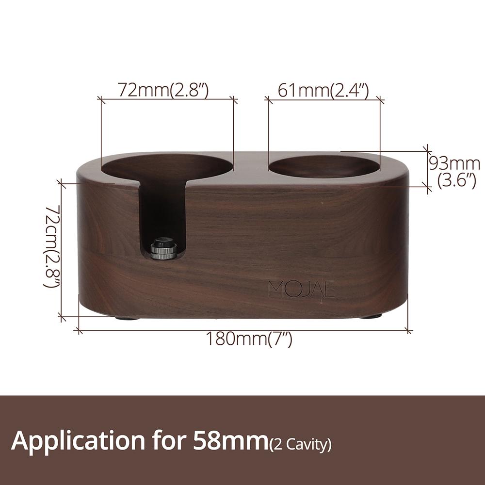

Держатель для темперирования кофейного фильтра Leeseph, деревянная подставка для темперирования эспрессо, аксессуары для кофемашины эспрессо