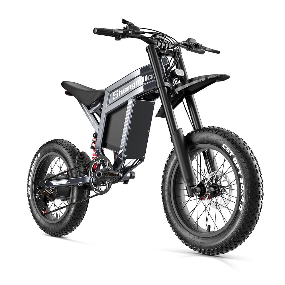 Shengmilo S900 Off-Road Adult Electic Bicycle 60V30AH Battery 1500W Motor 20 Inch Fat Tires Electic Bicycle All Terrain E-Mountian Bike