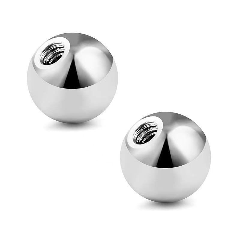 Stainless Steel Bullet Ball Disc Threaded Ear Studs for DIY Jewelry