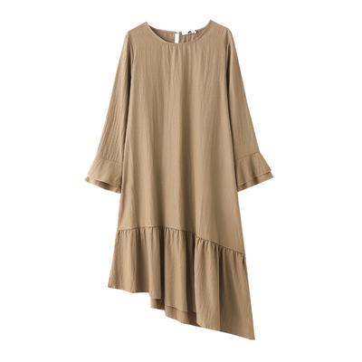 A Plus-size Women's Fashion Retro Dress, A New Mid-length Dress with A High-end Feel for Spring and Autumn