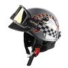 Cycking Japanese Vintage Half Helmet Open Motorcycle Helmet Scooter Skateboarding Unisex Common Muffler