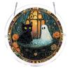 Halloween Acrylic Jigsaw Puzzle Suncatcher Stained Glass Style DIY Sun Catcher