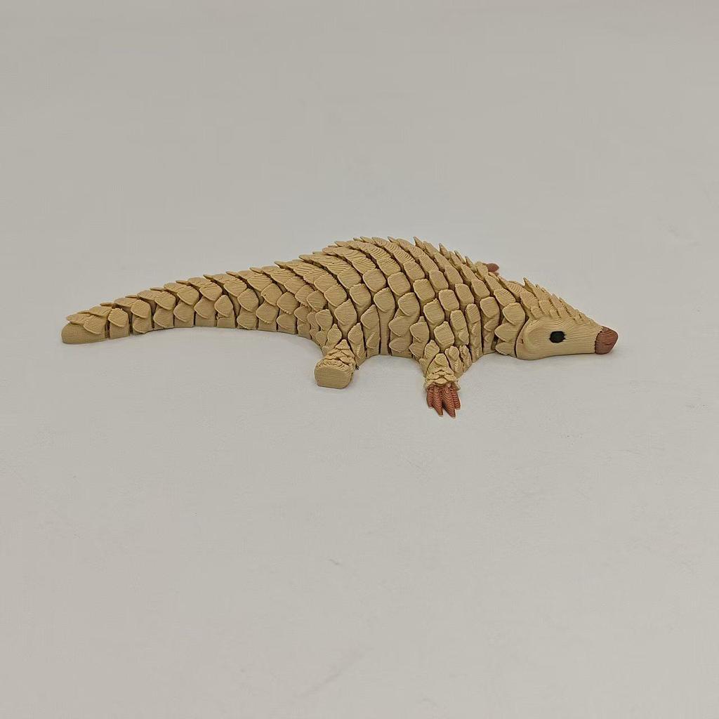 Multi-color 3D Printed Movable Pangolin Toy – Cute Children's Decompression Ornament