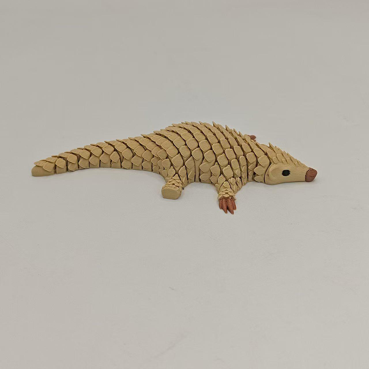 Multi-color 3D Printed Movable Pangolin Toy – Cute Children s Decompression Ornament