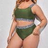 0XL - 4XL Bikini cu îmbinare Plus Size Costum de baie Marime Mari Costum de baie Femeie Set de bikini din două piese Costum de baie pentru baie