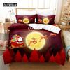 Santa Clause Sleigh Bedding Set Duvet Cover Set 3D Bedding Digital Printing Bed Linen Queen Size Bedding Set Fashion Design