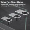 Tragbarer Aquarium-Wasserschlauchhalter Aluminiumlegierung Multifunktionale Wasserleitung Schlauchhalterung Halterung Rohrzubehör