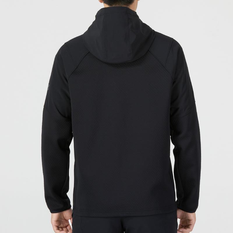 Under Armour Recover Paneled Solid Color Hooded Jacket Men Outerwear Black 1357473-001