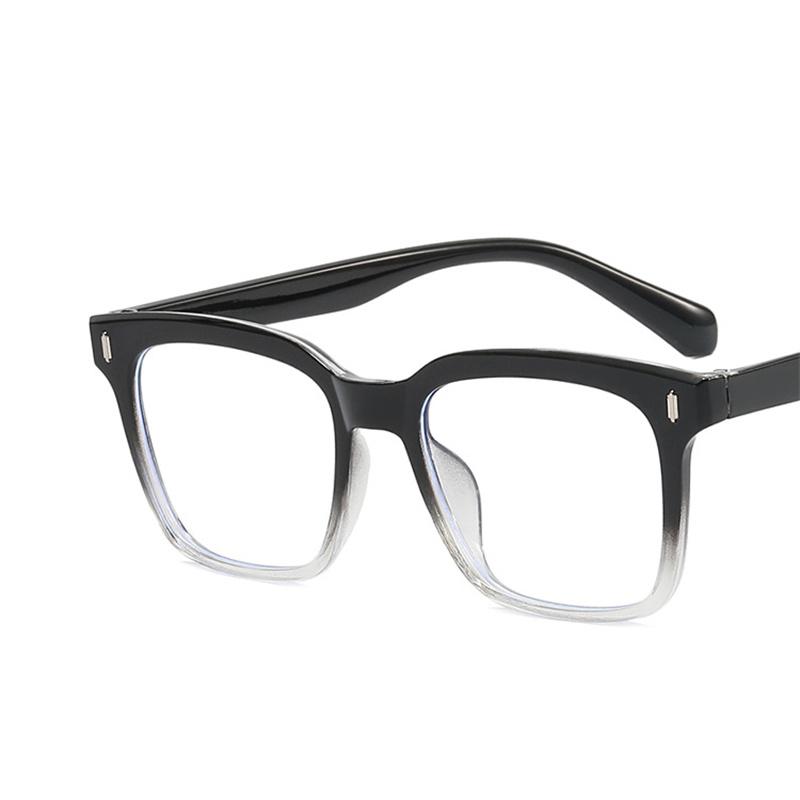 Oversized Rectangular Eyeglasses Spectacle Frame Frame Ladies Classic Anti-blue Light Vintage Fashionable Decorative Eye Glasses for Girls